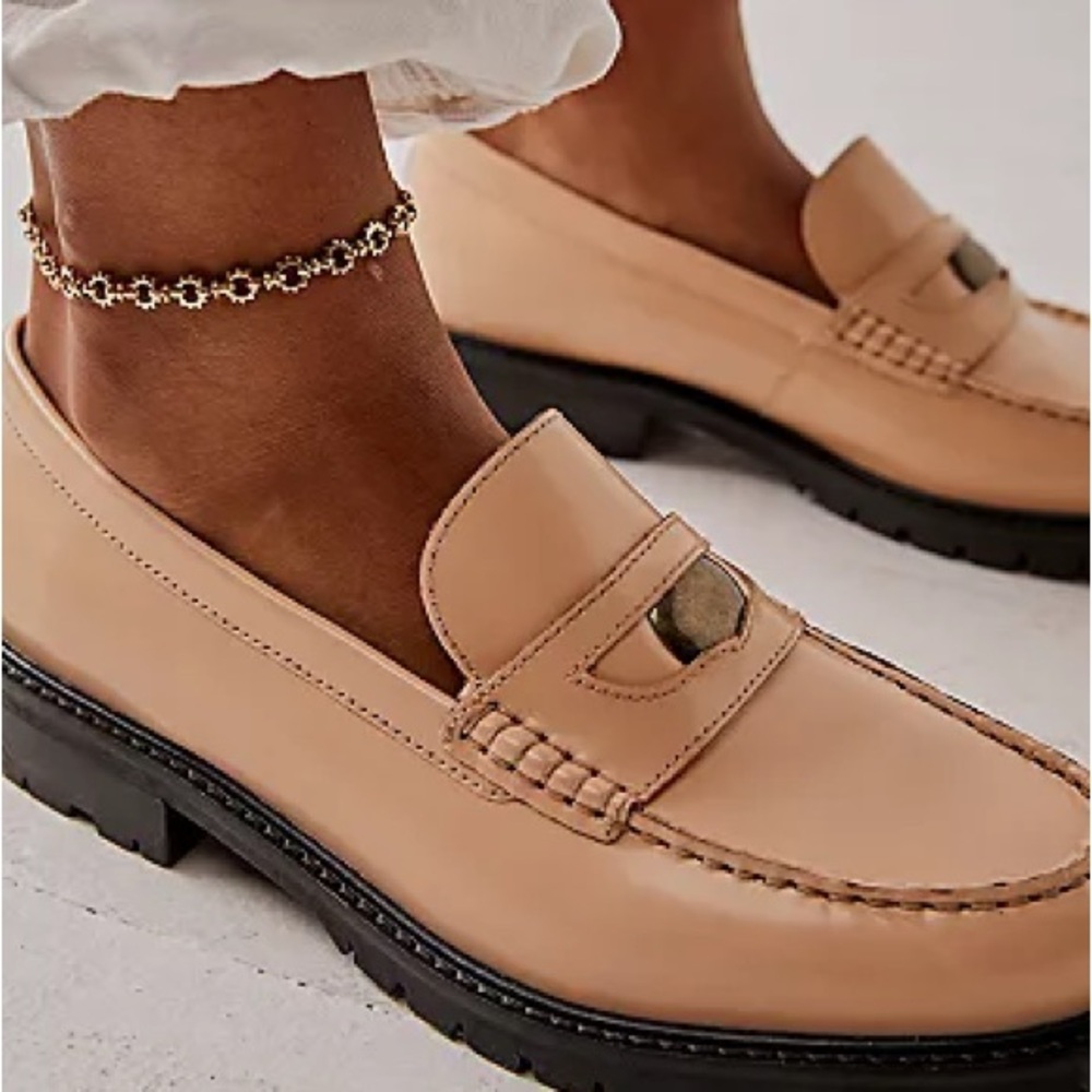 FREE PEOPLE Leather Liv Loafers - Picture 3 of 16